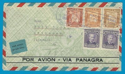 BOLIVIA airmail cover 1936 La Paz with CHACO war slogan to Germany