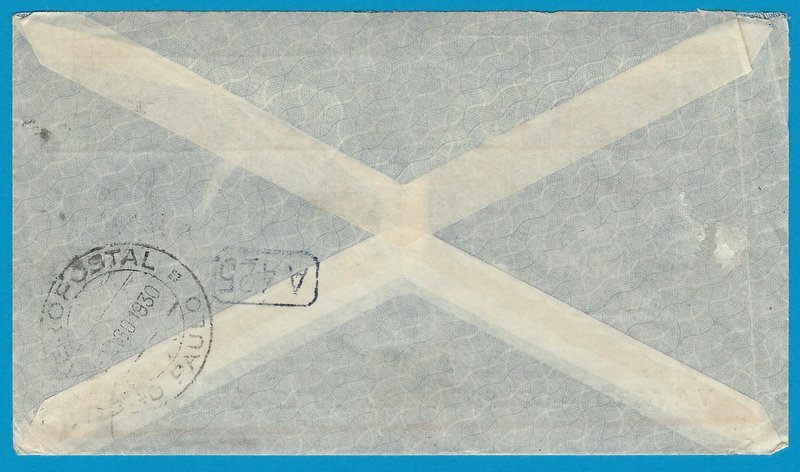 BRAZIL airmail cover 1930 S. Paulo to Netherlands