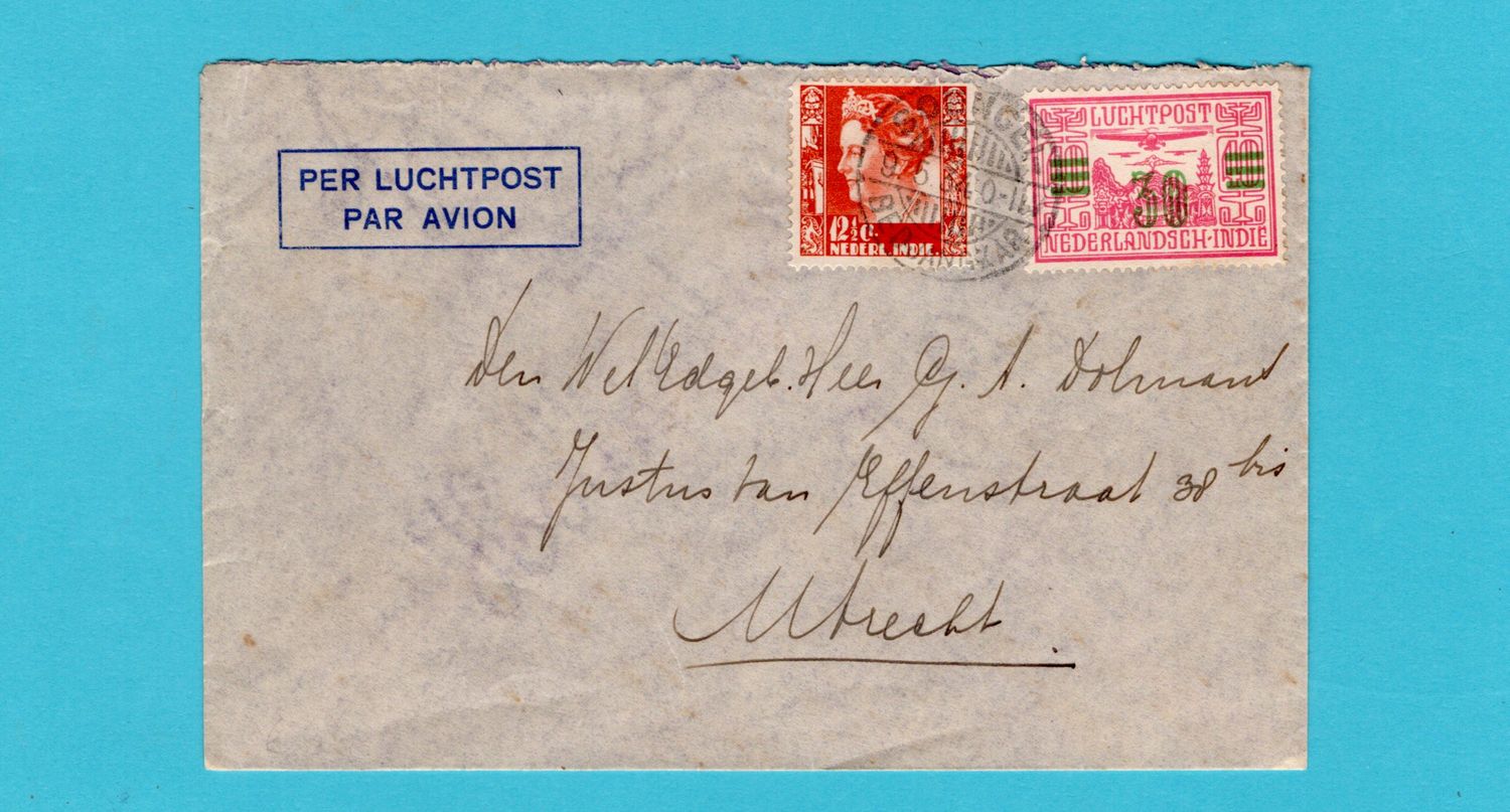 NETHERLANDS EAST INDIES air cover 1934 Soengei-Bedjangkar