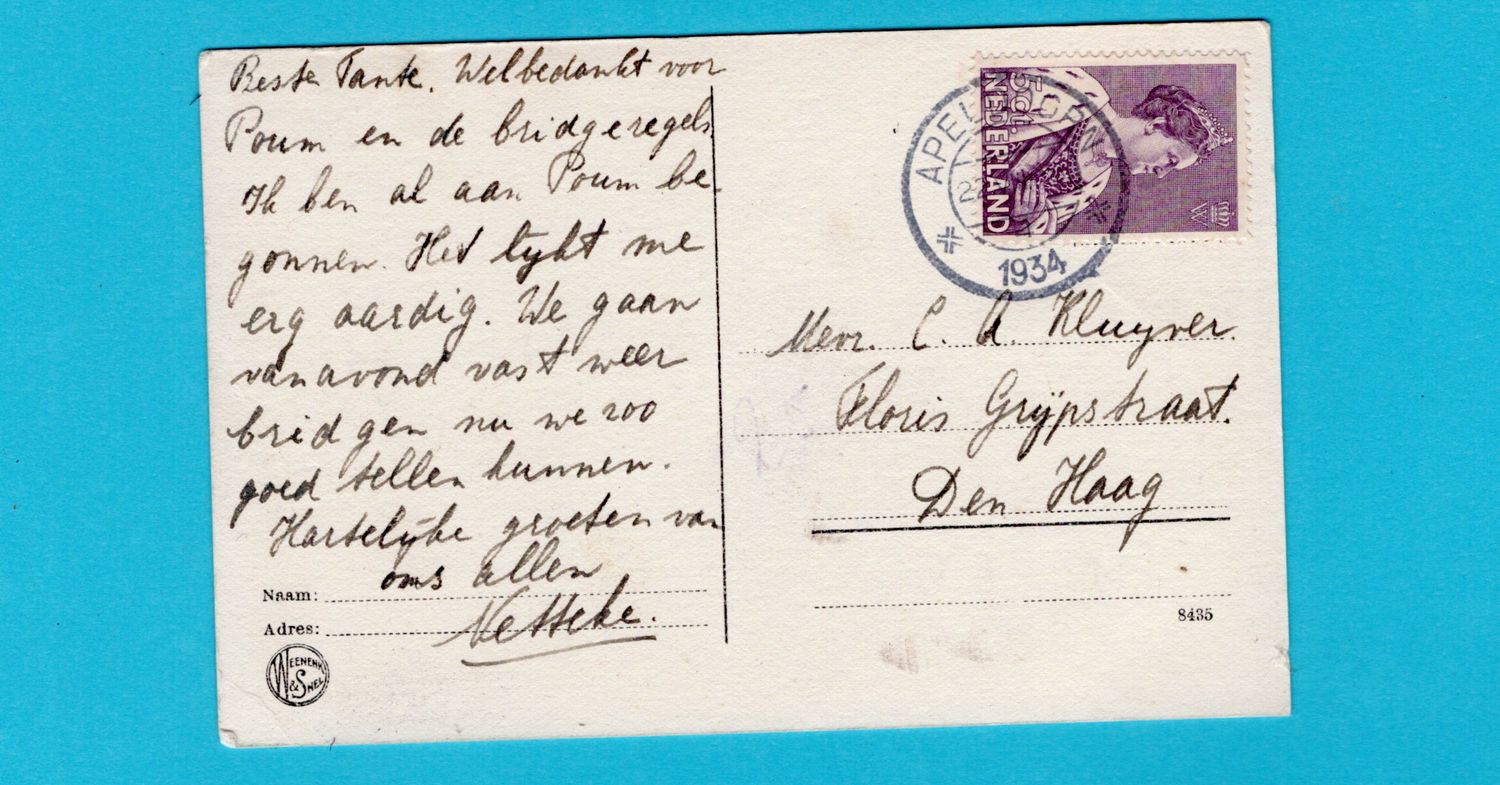 NEDERLAND prentbriefkaart Radio Kootwijk 1934 Apeldoorn