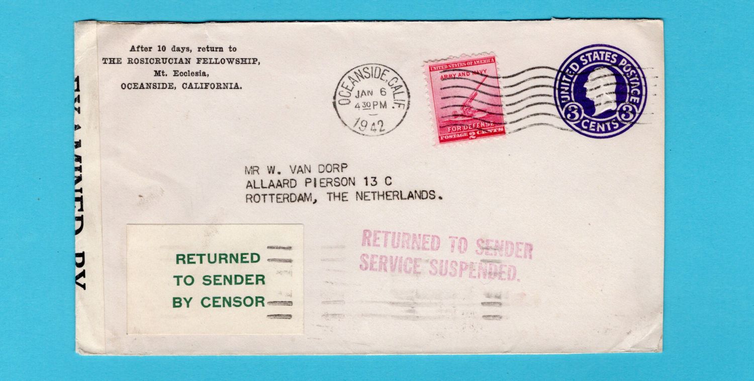 USA verbroken verbinding 1942 Oceanside naar Rottedam