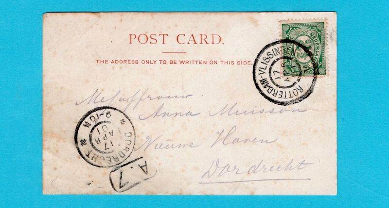 NEDERLAND prentbriefkaart 1901 Queensborough - Vlissingen