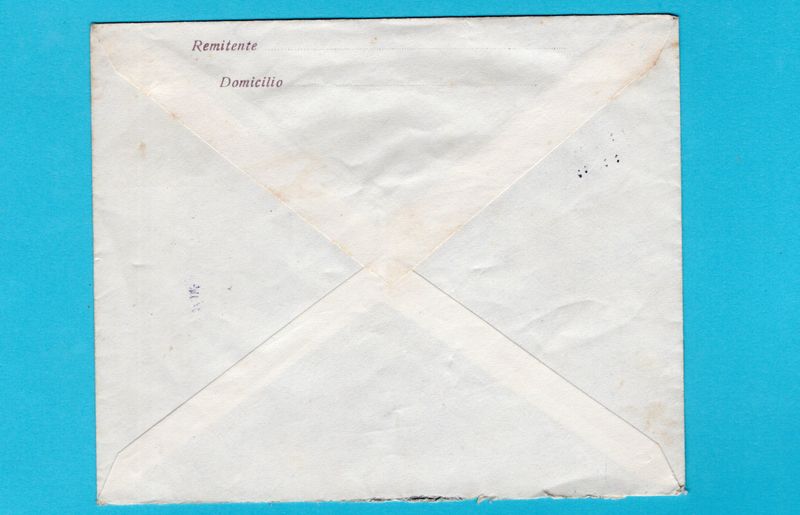 PARAGUAY postal envelope 1928 Iturbe to Charará