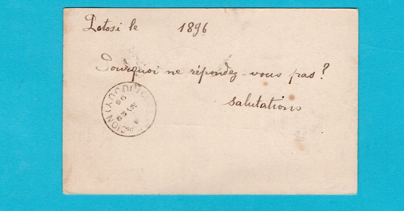 BOLIVIA postal card 1896 Potosi via Jujuy to München -redirected