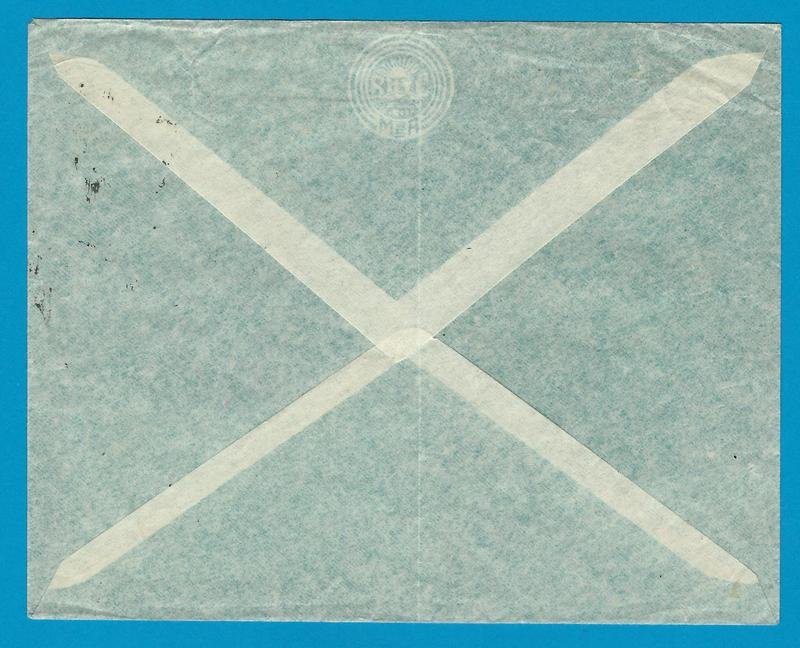 CHILE airmail cover 1958 Ercilla cancel Ambulancia 23 to USA