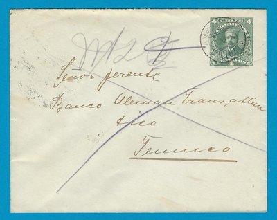 CHILE envelope 1914 with Ambulancia 76