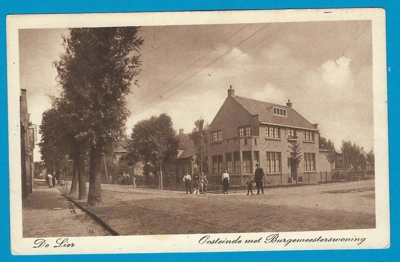 NEDERLAND prentbriefkaart de Lier 1927 met reclame stempel