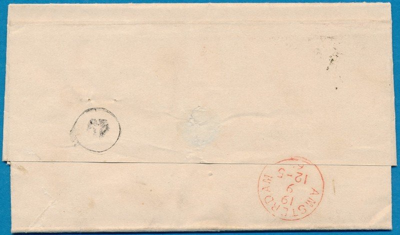 NEDERLAND brief 1863 Gouda naar Amsterdam