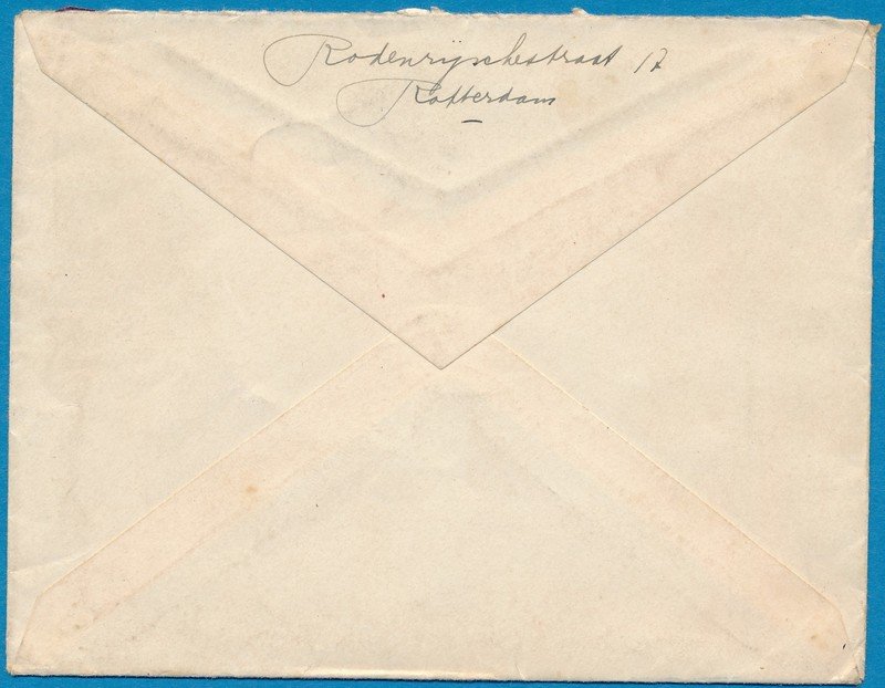 NEDERLAND brief 1933 treinstempel Utrecht-Hoek van Holland