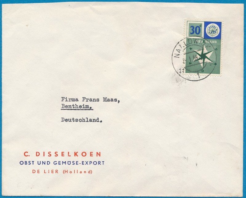 NEDERLAND brief Naaldwijk 1958 naar Duitsland