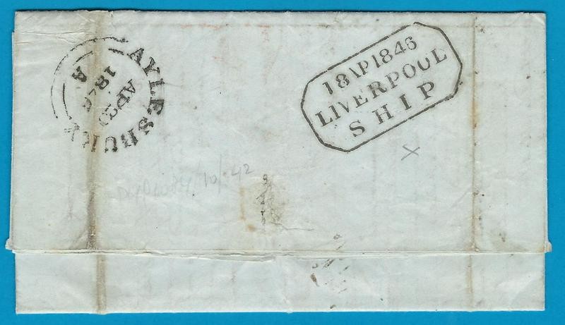 GUATEMALA entire 1846 San Jeronimo over Belize to England