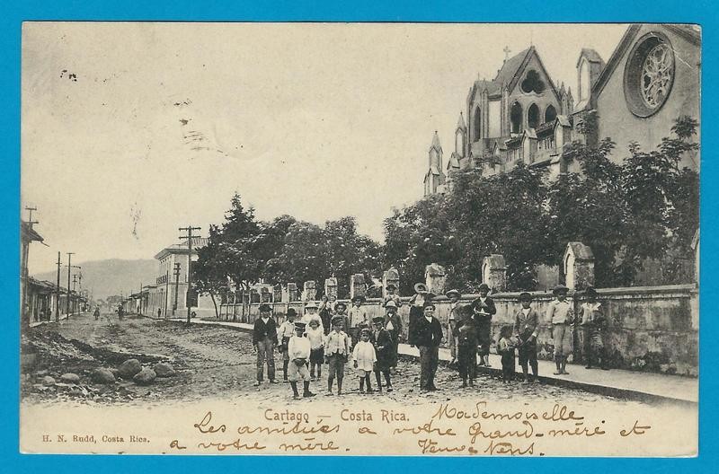 COSTA RICA PPC Cartago 1906 Herida to Belgium