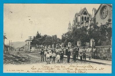 COSTA RICA PPC Cartago 1906 Herida to Belgium