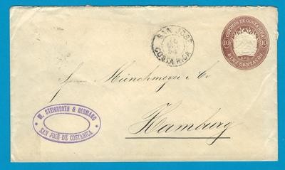 COSTA RICA envelope 1894 San José to Germany