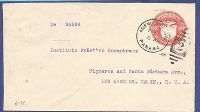 PANAMA envelope 1931 Panama to USA