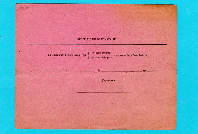 SURINAME pakketkaart 1923 Paramaribo naar USA