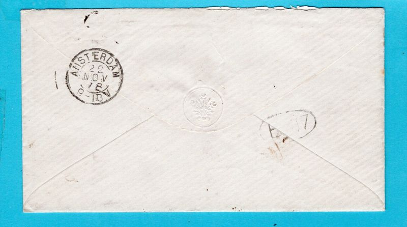 NEDERLAND brief 1878 Sevenum met treinstepel Eindh-Maastr: