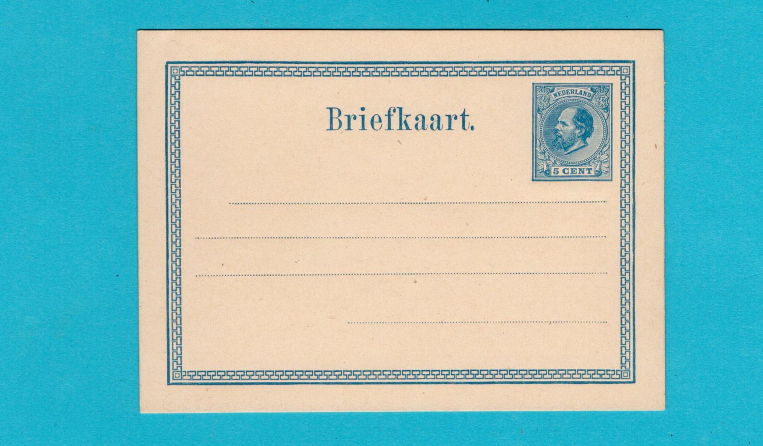 NEDERLAND briefkaart 1873 Geuzendam #5 **