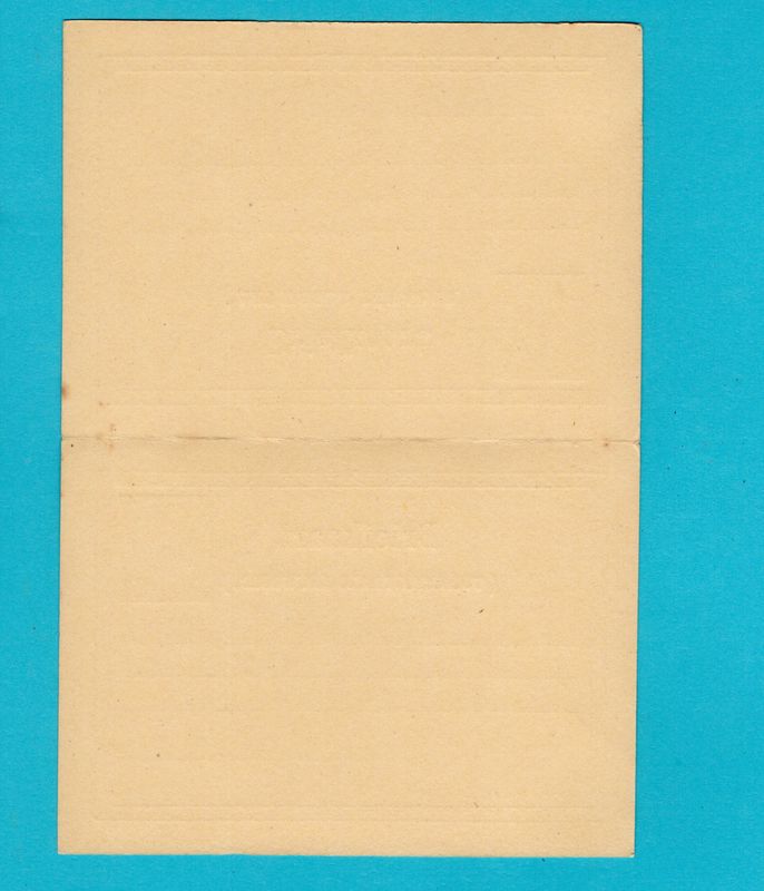 NEDERLAND briefkaart met betaald antwoord 1877 Geuzendam #13 **