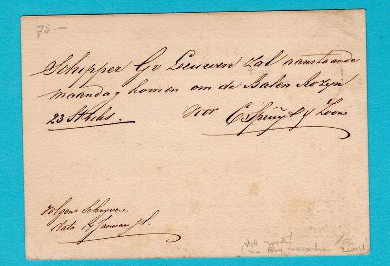 NEDERLAND briefkaart 1871 Koudekerk naamstempel + Leiden