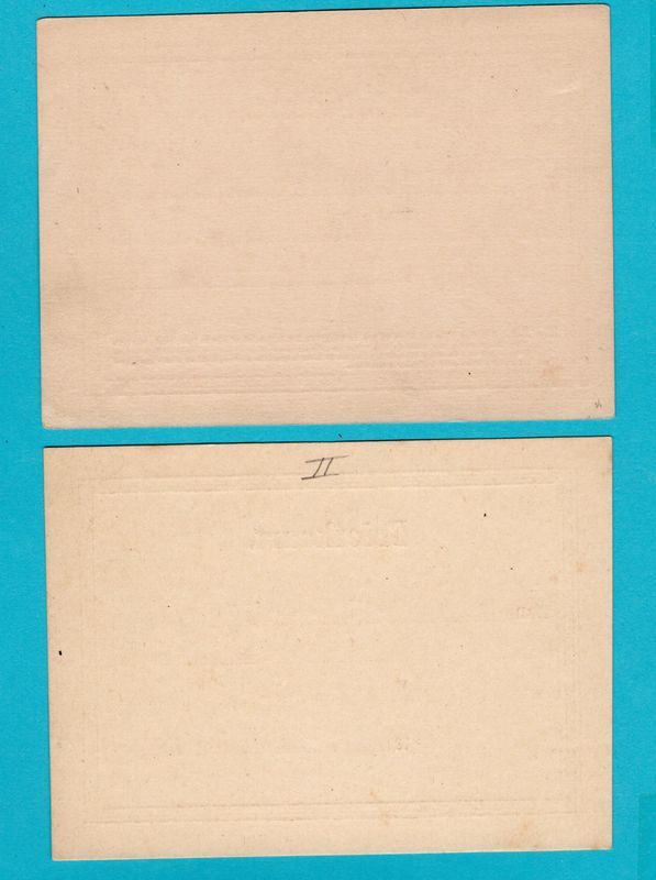 NEDERLAND briefkaart formulier I, II 1871-74 **