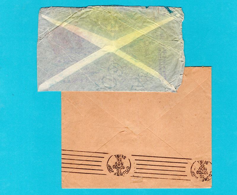 ARGENTINA Air France crash mail 1935 BA crashed near Aracaju