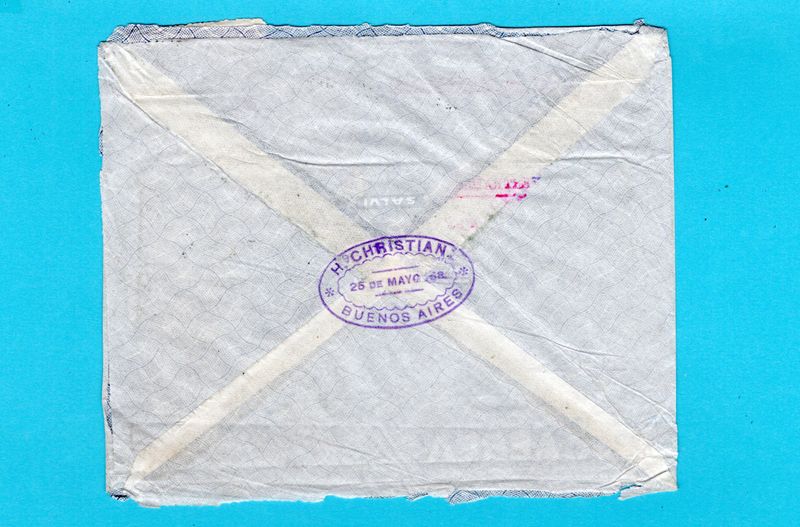 ARGENTINA air cover 1932 Buenos Aires to Netherlands