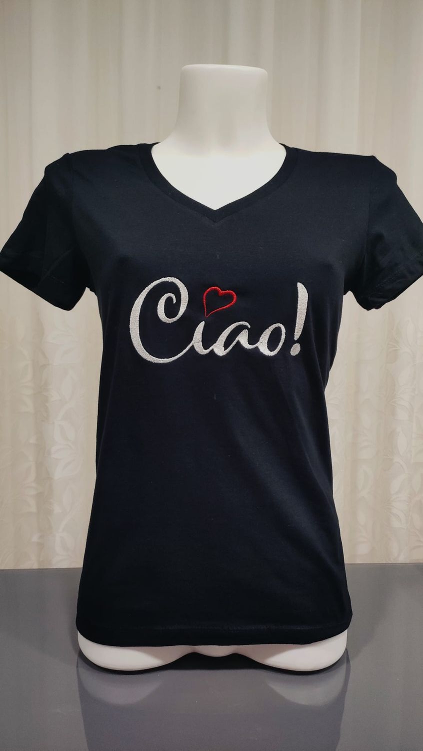 T-Shirt donna con ricamo