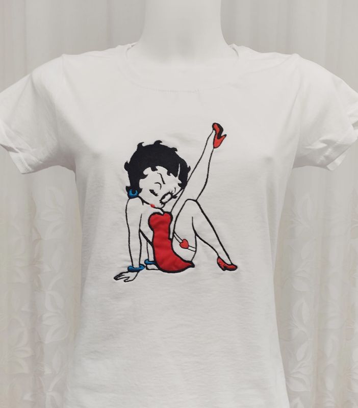 T-Shirt donna con ricamo