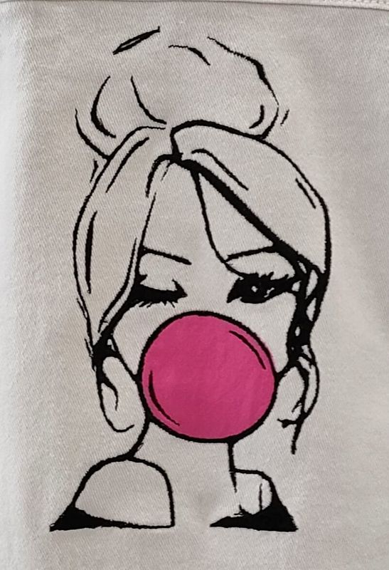 T-Shirt donna con ricamo &quot;PALLONCINO&quot;