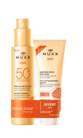 NUXE SUN LATE SPRAY SPF50 150ML + SHAMPOO DOCCIA 100ML