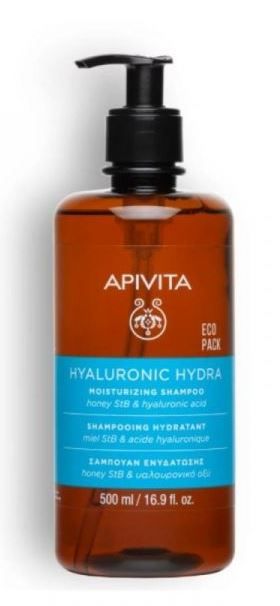 Apivita Hyaluronic Hydra Shampoo Tous Types de Cheveux 500ml