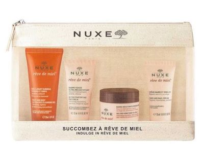 Nuxe Rêve de Miel Travel Kit – 4 Prodotti Nutrienti in Trousse