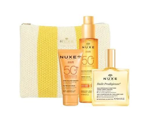 Nuxe My Summer Trousse – Kit Estate con Solari SPF50+ e Huile Prodigieuse
