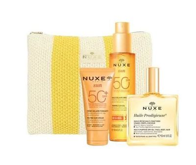 Nuxe My Summer Trousse – Kit Estate con Solari SPF50+ e Huile Prodigieuse