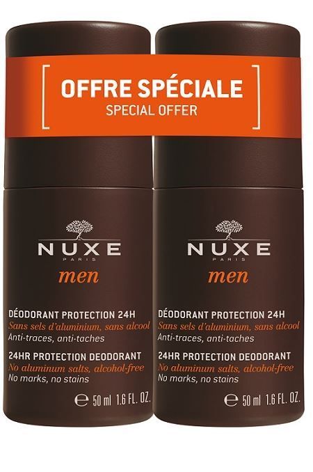 Nuxe Men Deodorant 24H 2x50 ml - Senza Alluminio e Alcool Nuxe Men Deodorant 24H 2x50 ml - Senza Alluminio e Alcool