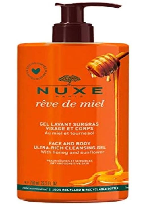 Nuxe Reve De Miel - Gel Detergente Viso e Corpo al Miele Edizione Limitata,750ml