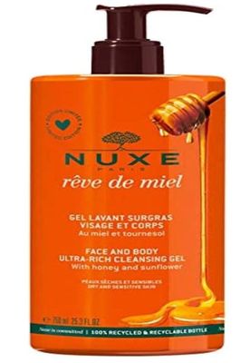 Nuxe Reve De Miel - Gel Detergente Viso e Corpo al Miele Edizione Limitata,750ml Nuxe Reve De Miel - Gel Detergente Viso e Corpo al Miele Edizione Limitata,750ml