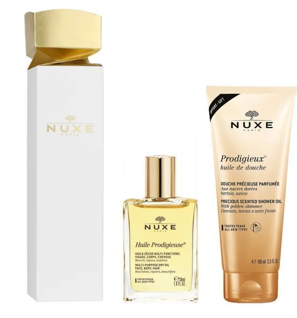 NUXE CRACKER HUILE PRODIGIEUSE CLASSICO 30 ML + DOCCIA PRODIGIEUX SCENTED SHOWER GEL 100 ML