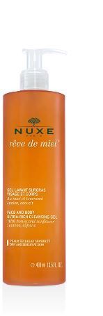 NUXE  PARIS REVE DE MIEL GEL LAVANT SURGRAS VISAGE ET CORPS