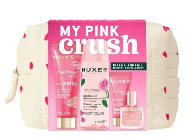 Nuxe Trousse Pink Crush – Routine viso con Acqua Micellare, Maschera Detox e Huile Prodigieuse Nuxe Trousse Pink Crush – Routine viso con Acqua Micellare, Maschera Detox e Huile Prodigieuse