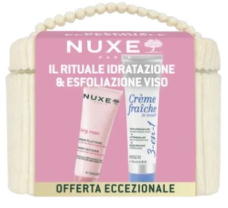 Nuxe Vanity Set Rituale Idratazione&Esfolianzione Creme Fraiche 3 in 1 100 ml + Very Rose Radiance Face Gommage 75 ml Nuxe Vanity Set Rituale Idratazione&Esfolianzione Creme Fraiche 3 in 1 100 ml + Very Rose Radiance Face Gommage 75 ml