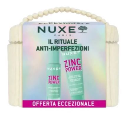 Nuxe Zinc Power Set Anti Imperfezioni Siero 30ml + Fluido Opacizzante 40ml + Pochette Nuxe Zinc Power Set Anti Imperfezioni Siero 30ml + Fluido Opacizzante 40ml + Pochette