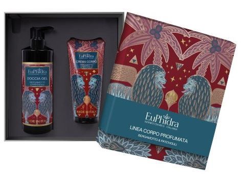 Euphidra Cofanetto Bergamotto & Patchouli, Corpo Doccia Gel 400 ml + Crema Corpo 200 ml