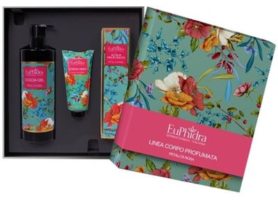 Euphidra Cofanetto Petali Rosa 1 Doccia Gel 400 Ml + 1 Acqua Profumata 125 Ml + 1 Crema Mani 50 Ml