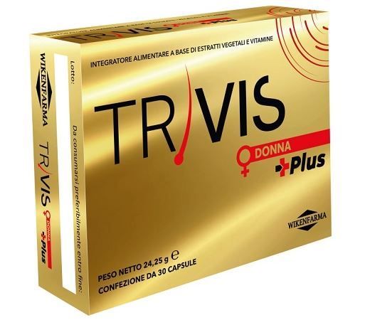Trivis Donna Plus integratore per il benessere dei capelli 30 capsule Trivis Donna Plus integratore per il benessere dei capelli 30 capsule