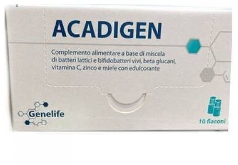 Acadigen Genelife 10 Flaconcini Da 10 ml - Integratore di Acido Folico e Vitamine, 10 Fl Acadigen Genelife 10 Flaconcini Da 10 ml - Integratore di Acido Folico e Vitamine, 10 Fl