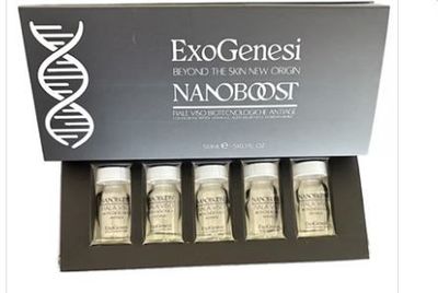 Trattamento ExoGenesi Nanoboost viso anti-età, 5 fiale 3ml Trattamento ExoGenesi Nanoboost viso anti-età, 5 fiale 3ml
