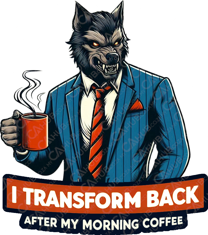 Morning Coffee Werewolf T-shirt