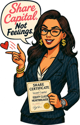 Share Capital, Not Feelings T-shirt